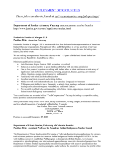 employment opportunities - UCLA American Indian Studies Center