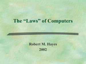 The “Laws” of Computers - UCLA Department of Information Studies