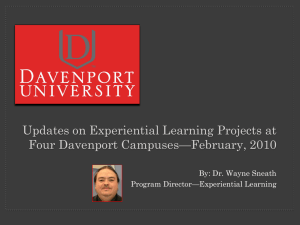 Definition of Experiential Learning at DU