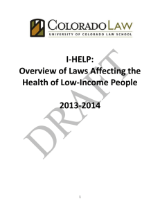 INCOME I - Colorado Health Equity Project