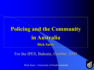 Policing and the Community in Australia