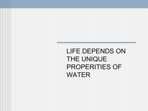 Properties of Water Powerpoint