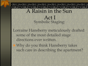 A Raisin in the Sun Act I
