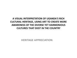a visual interpretation of uganda's rich cultural heritage, using art to
