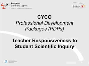 Teacher Responsiveness to Student Scientific Inquiry