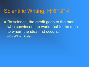 Science Writing 1 ( from Stanford U)