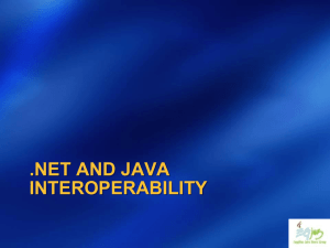 NET and JAVA Interoperability