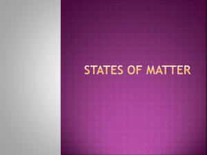 States of Matter - Solon City Schools