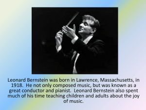 Leonard Bernstein Modern Era