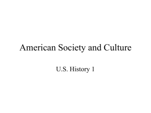 American Society and Culture