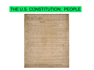 American Constitution PEOPLE