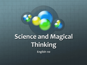 Scientific MethodMagical Thinking