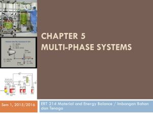 Chapter 5 : Multi-phase Systems, Sem 1, 2015/2016