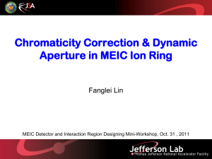 MEIC Chromatic Correction & Dynamic Aperture