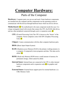 Parts of the Computer Packet