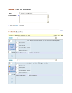 Term. 1-3 Quiz Answers