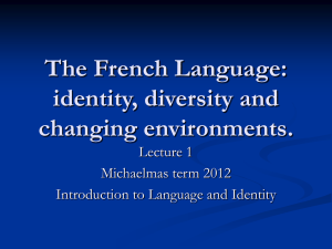 Language, Society and Identity