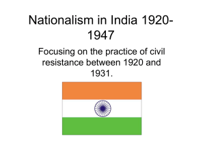 Nationalism in India 1920-1947