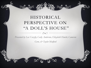 Historical perspective on *a doll*s house* - GhnassiaEngl231-01