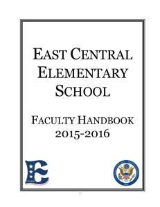 East Central Faculty Handbook 2015-2016