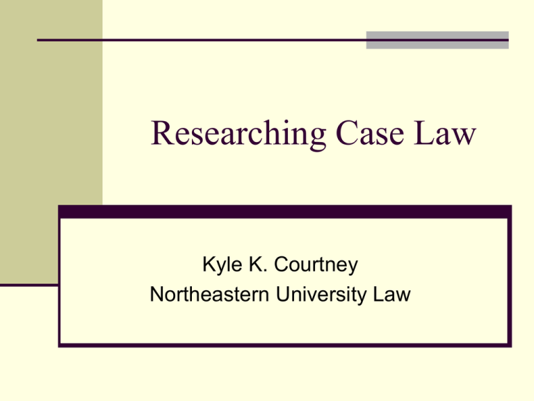 research case law