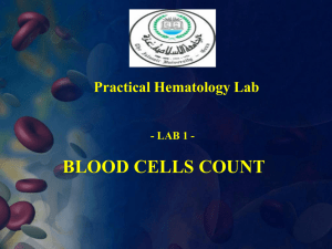 White blood cells count