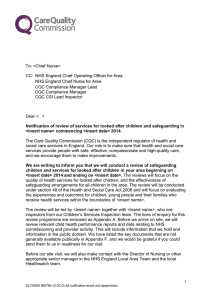 Appendix B: Indicative timetable for children who are looked after