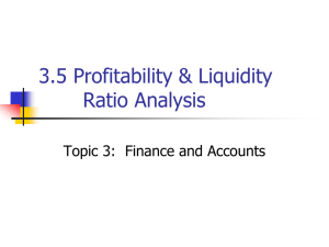 IB1 Ch 3.5 Profitability and Liquidity Ratio Analysis
