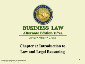 Clarkson, Business Law, 11th Ed 2009