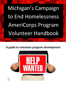 Michigan's Campaign to End Homelessness (CTEH) AmeriCorps