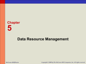 Data Resource Management Chapter 5