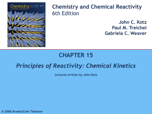 Chemical Kinetics Chapter 15