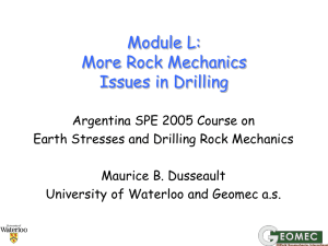 Geoscience and Rock Mechanics