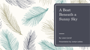A Boat Beneath a Sunny Sky - mmhseabbott
