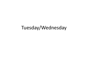 Tuesday/Wednesday