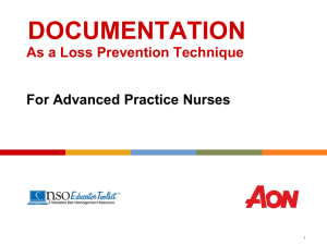 Documentation for Advanced Practice Nurses