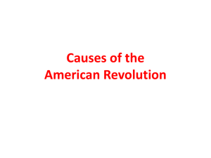 USI Ch.4 Causes of the American Revolution PPT