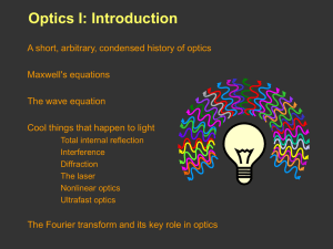 1. Modern Optics: Introduction