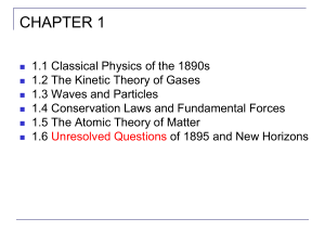 CHAPTER 1: The Birth of Modern Physics