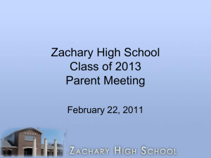 2 Units - Zachary High School