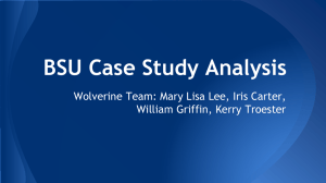 BSU Case Study Analysis