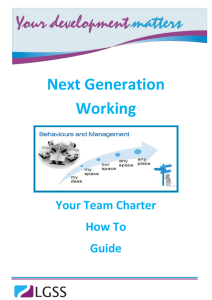 Next Generation Working Team Charter