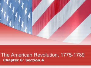 The American Revolution, 1775-1789