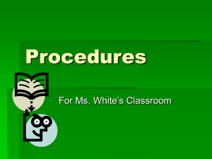 Class Procedures Presentation