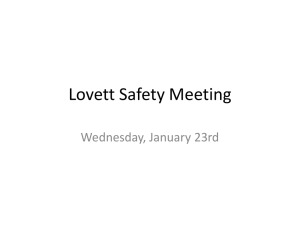 Lovett Safety Meeting - Houston Independent School District