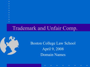 Domain Names - Boston College Personal Web Server