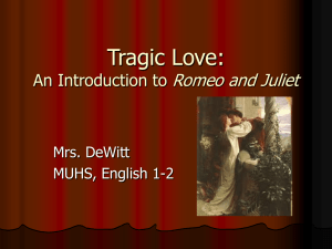 Tragic Love: An Introduction to Romeo and Juliet