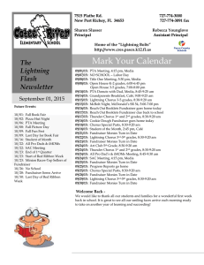 The Lightning Flash Newsletter - Cotee River Elementary School