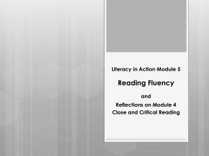 Revisiting Fluency in Adolescent Literacy