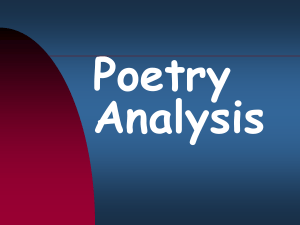 Poem Analysis